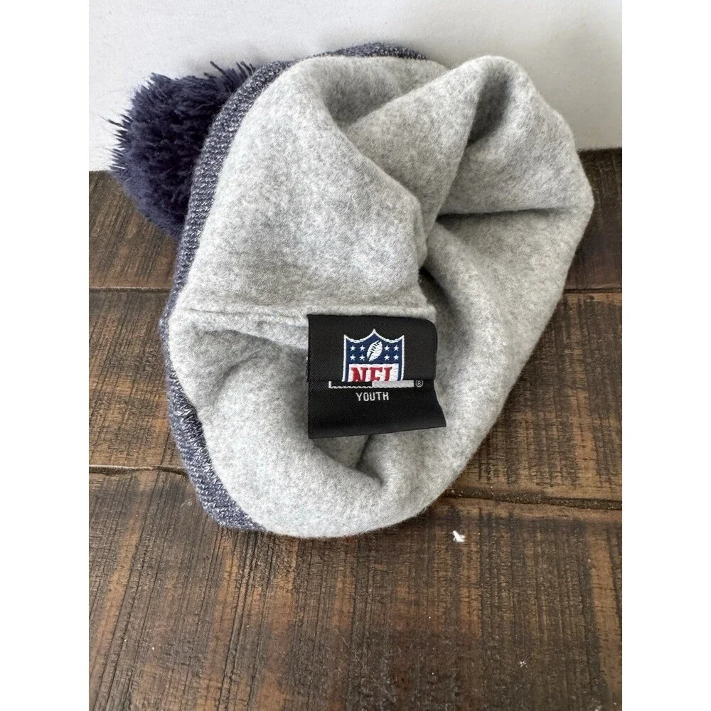 Dallas Cowboys New Era Youth Pom Beanie — NFL Official — Fleece Lined